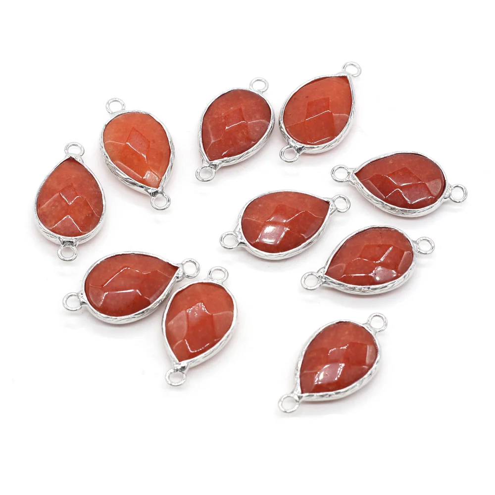 

Best-selling Natural Stone Connectors Light Luxury Fashion Accessories for Jewelry Making Necklace Bracelet Size 14x27mm 3pcs