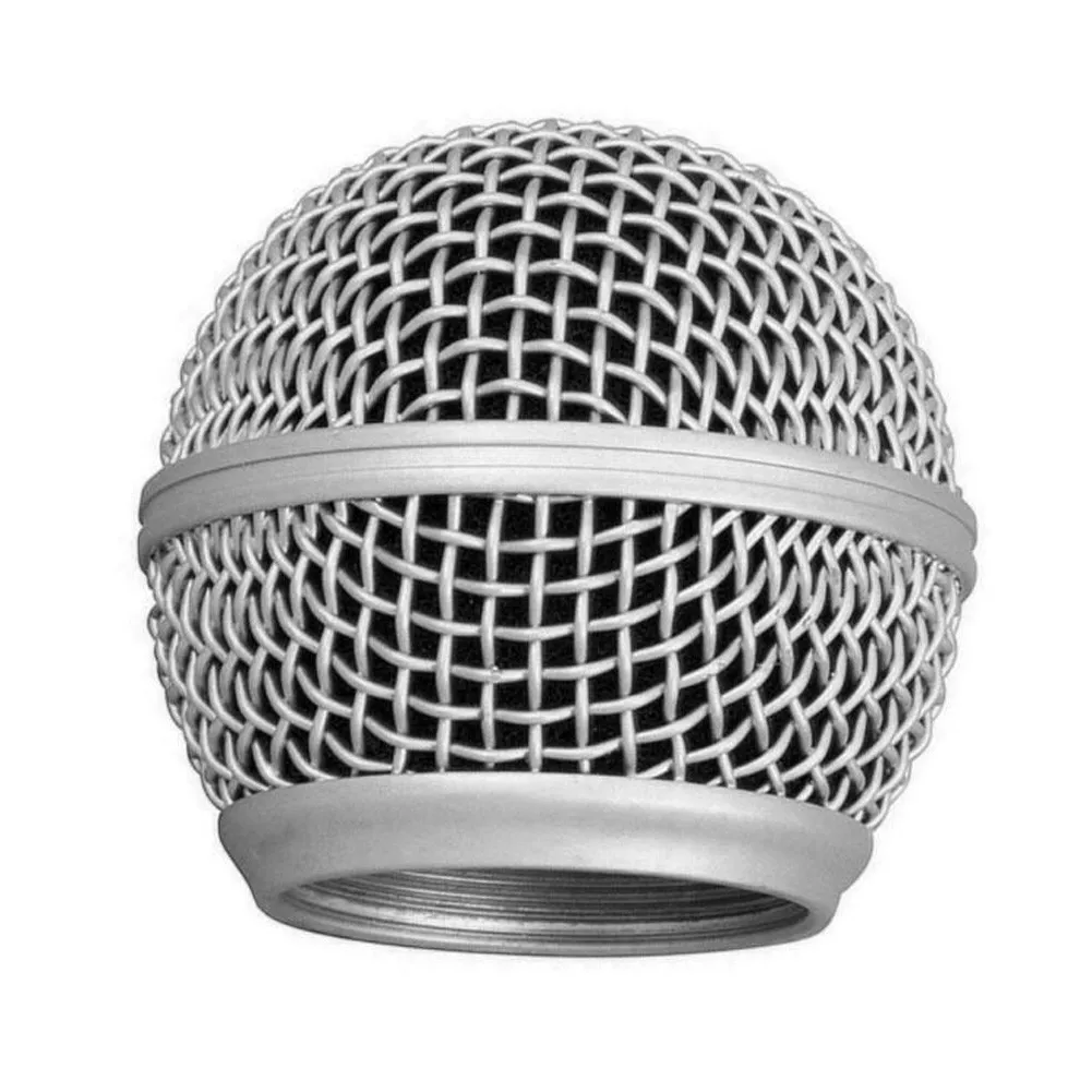 

1pc Ball Head Microphone Grille Metal Replacement Head Mesh Microphone Grille For Shures-SM58 3x4.5cm