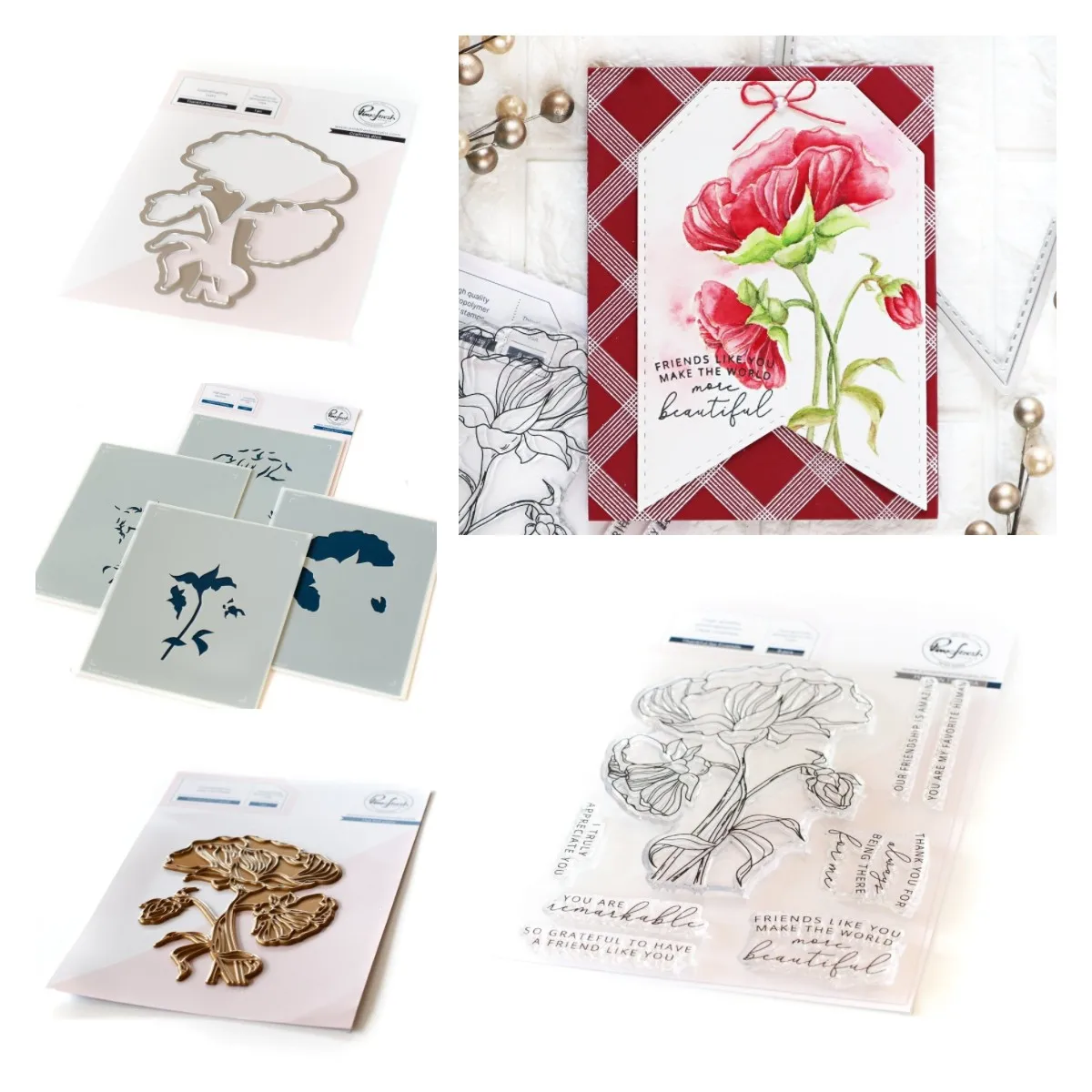 

THANKFUL FOR FRIENDS Metal Cutting Dies Stamps Stencil Hot Foil Scrapbook Diary Decoration Stencil Embossing Template Handmade