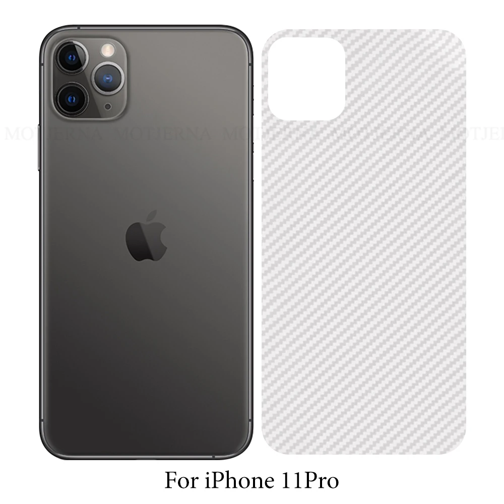 Защитная пленка для задней панели из углеродного волокна iphone 11 pro max XR X XS защита