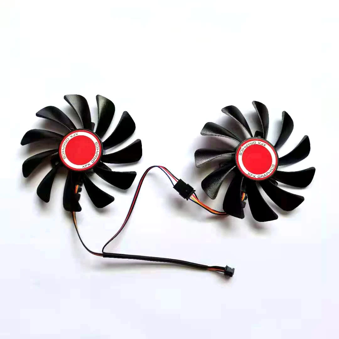 

New Graphics Card Cooling Fan FDC10U12S9-C 4pin 95mm 2pcs/lot for XFX RX580 HIS RX580 IceQ RX590