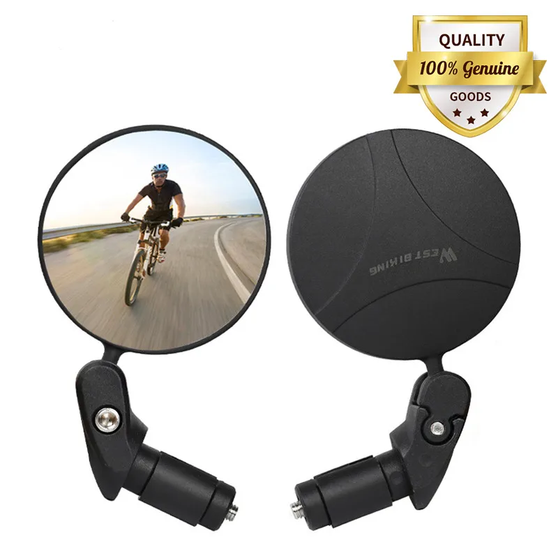 

WEST BIKING Bike Rearview Mirror 360 Rotation Adjustable Cycling Rear View MTB Road Bicycle Handlebar Mirrors Bike Accessories