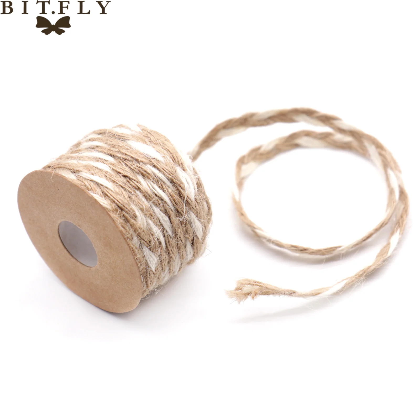 5 м натуральный джутовый шнур шпагат из пеньковой веревки двухцветная лента для