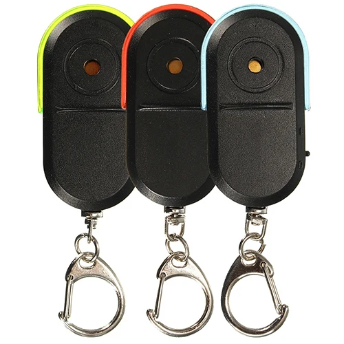 Wireless Anti-Lost Alarm Key Finder Keyring Locator Whistle Sound LED Light Keychain Holder Jewelry raktu pakabukai | Украшения и