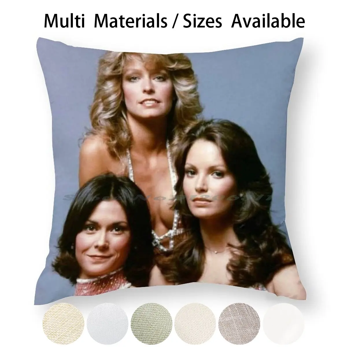 Чехол для подушки из хлопка и льна с изображением ангелов серии Tv | Дом сад