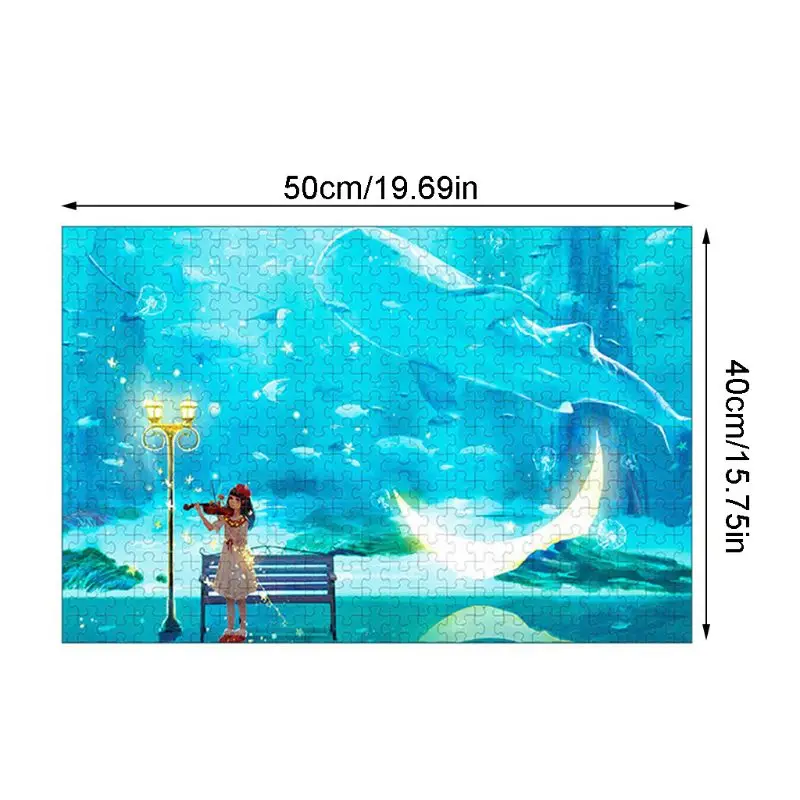 

New 500 Pcs/Pack Thicken Puzzle Nature Landscape Assemble Jigsaw Home Decoration Intellective Educational Toys