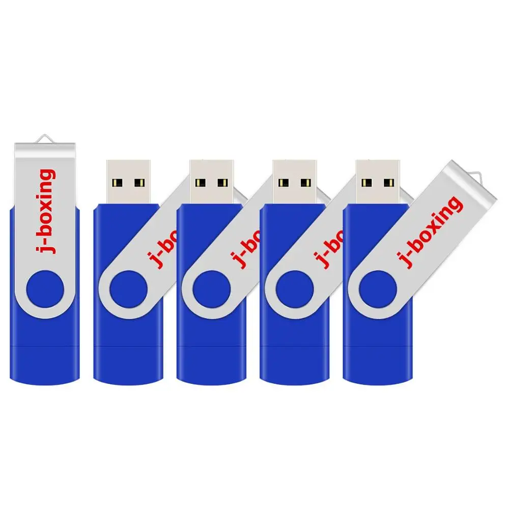 J boxing 5 шт. OTG USB флеш накопитель двойной порт Micro вращающийся 8 ГБ 16 32 64 для Samsung Huawei