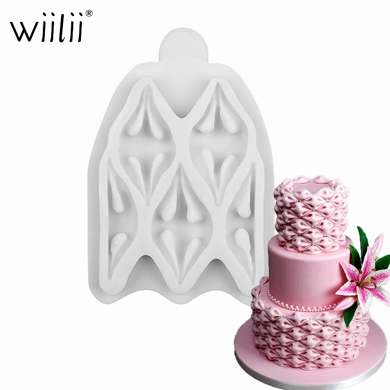 Легкая ткань слоеного силикона формы помадка торты украшения инструменты DIY