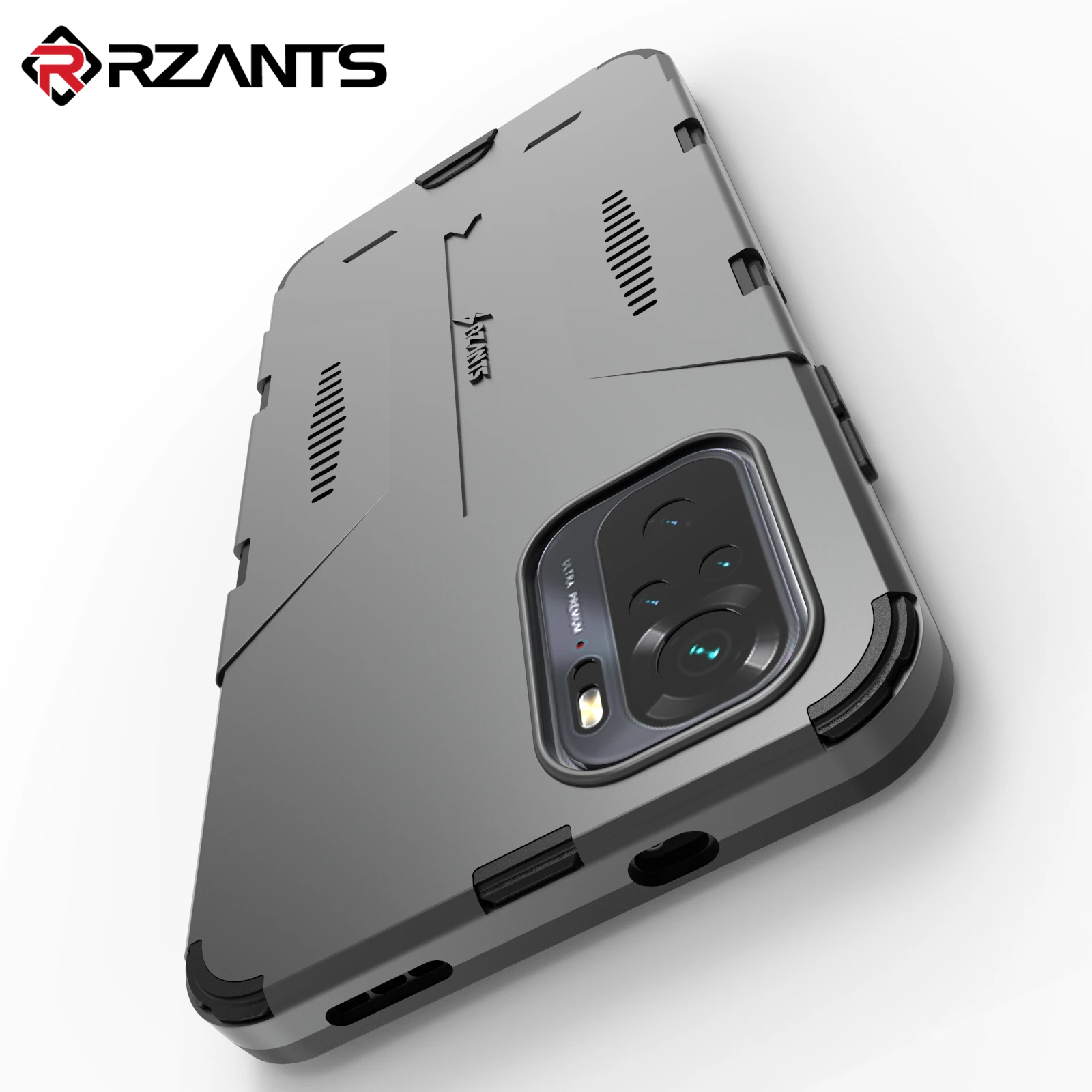 Твердый чехол Rzants для Xiaomi Redmi Note 10 10S Pro Max защитный тонкий противоударный дышащий