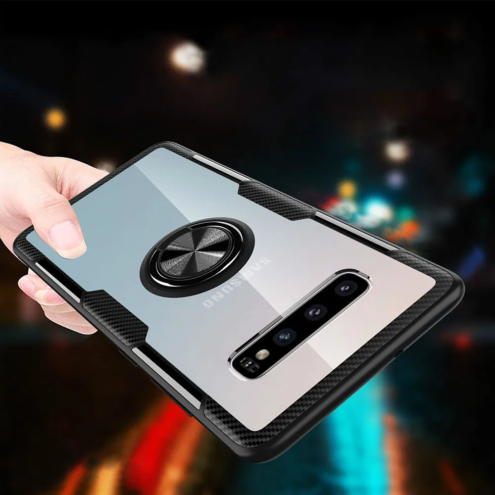 Магнитное кольцо прозрачный автомобильный держатель чехол для Samsung Galaxy M30 M20 M10 A40S