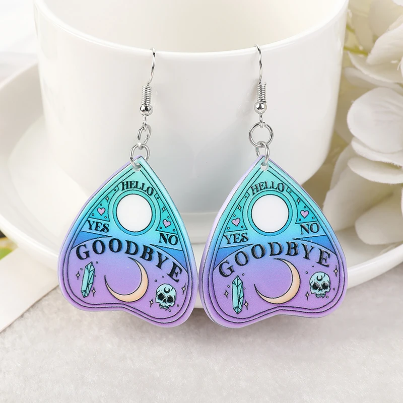 1 пара модных подвесных серёжек Pastel Goth Ouija Boys Tears для девочек, женщин и детей в качестве подарка на день рождения. Очаровательные украшения.