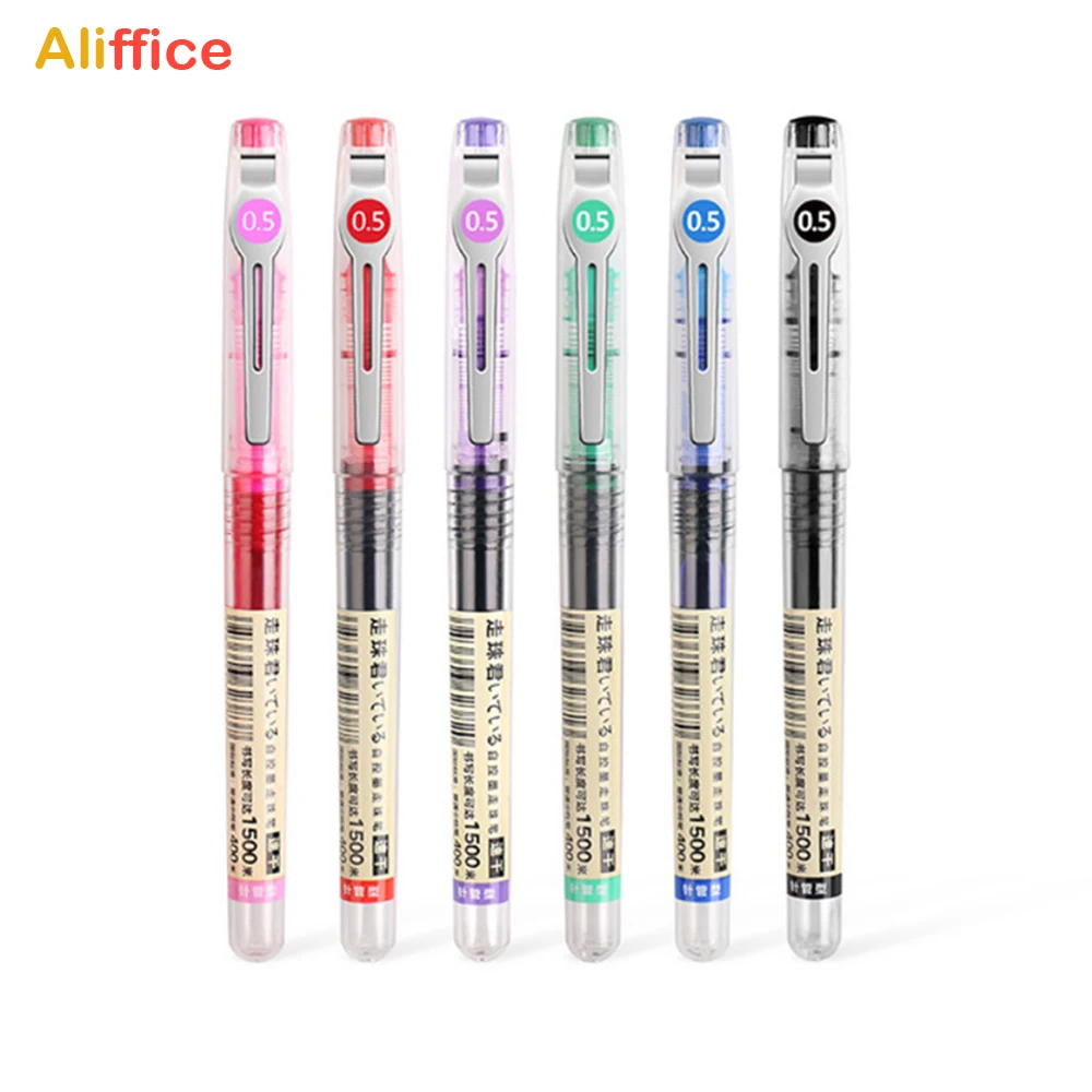

Gel Ink Roller Ball Cute Color Pens for School Office Stationery Supplies Pen 0.5mm Plastic Material Set of 12 Packs