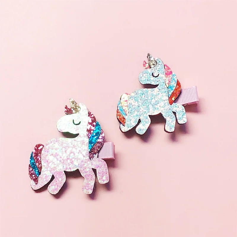 Розничная продажа 1 шт. модные милые блестящие радужные шпильки для волос в виде