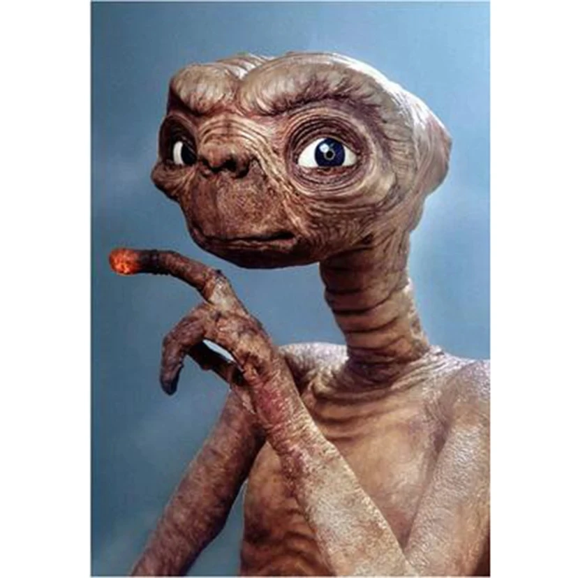 Новый набор для вышивания бисером "Фильм E.T. Инопланетянин" 5D, квадратный крестик, полная картина со швейцарским бисером и мозаикой.