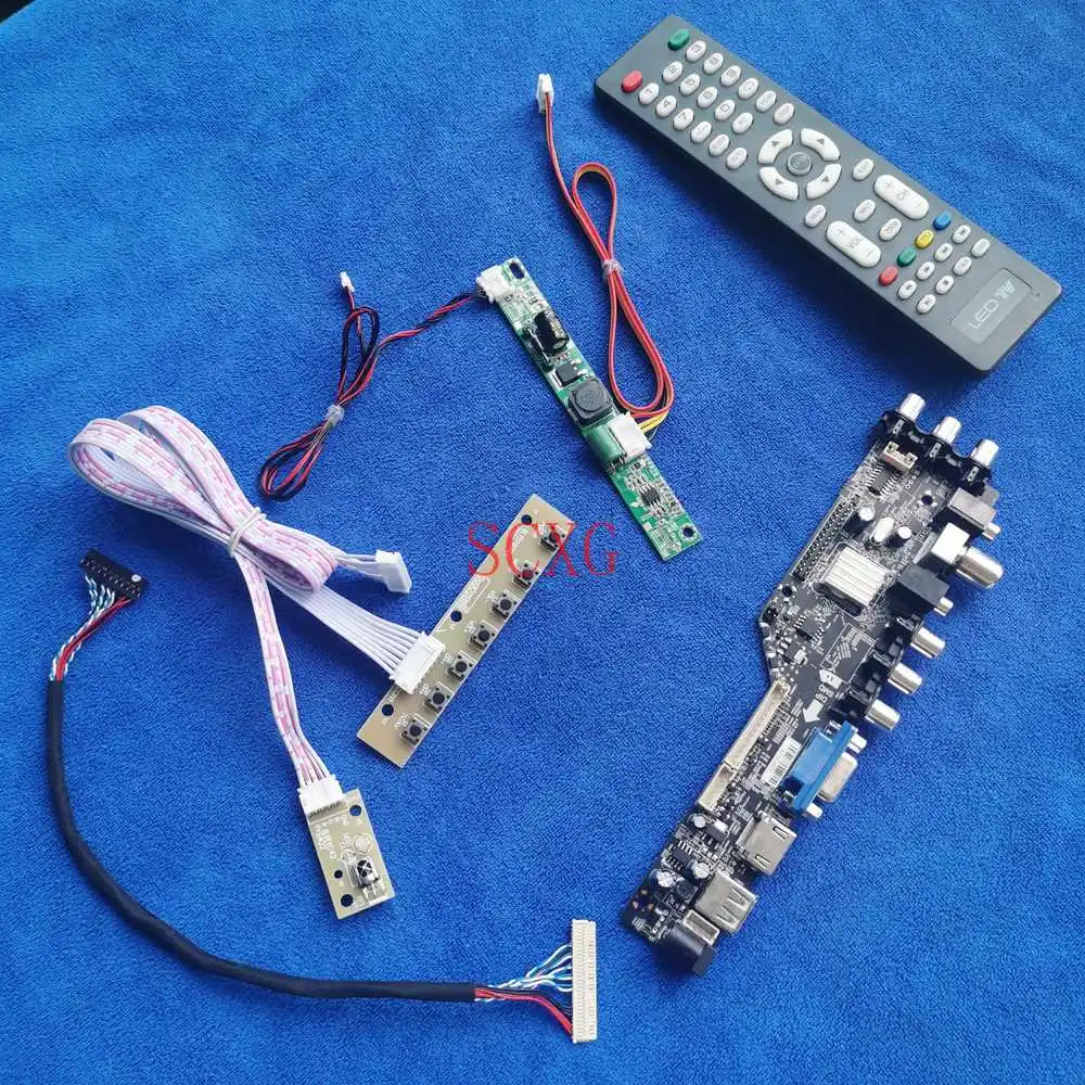 

Комплект AV VGA USB HDMI совместимых с сигнала цифровой 1920*1080 светодиодный ЖК-дисплей Дисплей плата контроллера 30-контактный LVDS подходит LTM270HL03/...