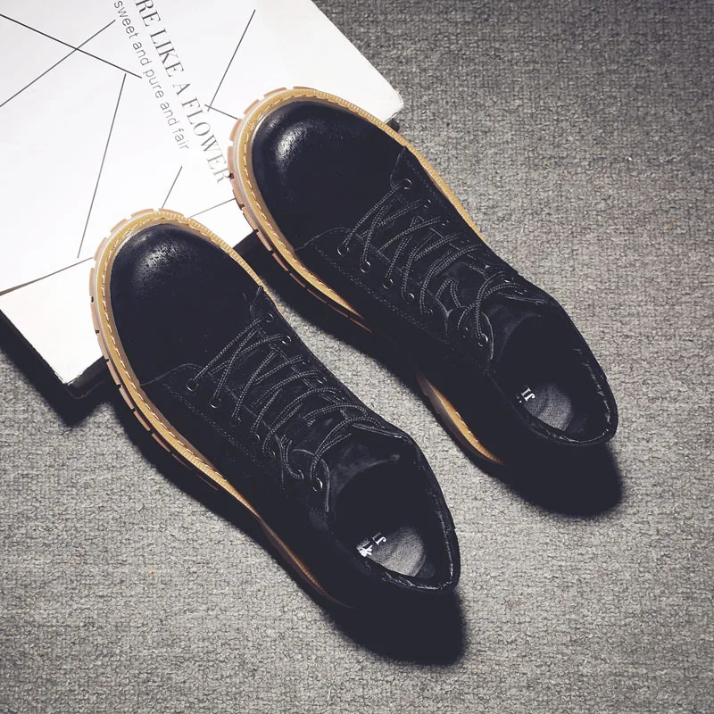 Мужские туфли оксфорды с острым носком в Корейском стиле|Ботинки| |