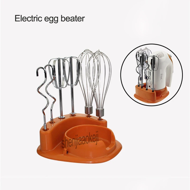 Handheld whisk electric blender mixer food machine egg stirring household mixing dough with 6 tools 220v 300w 1pc | Бытовая техника