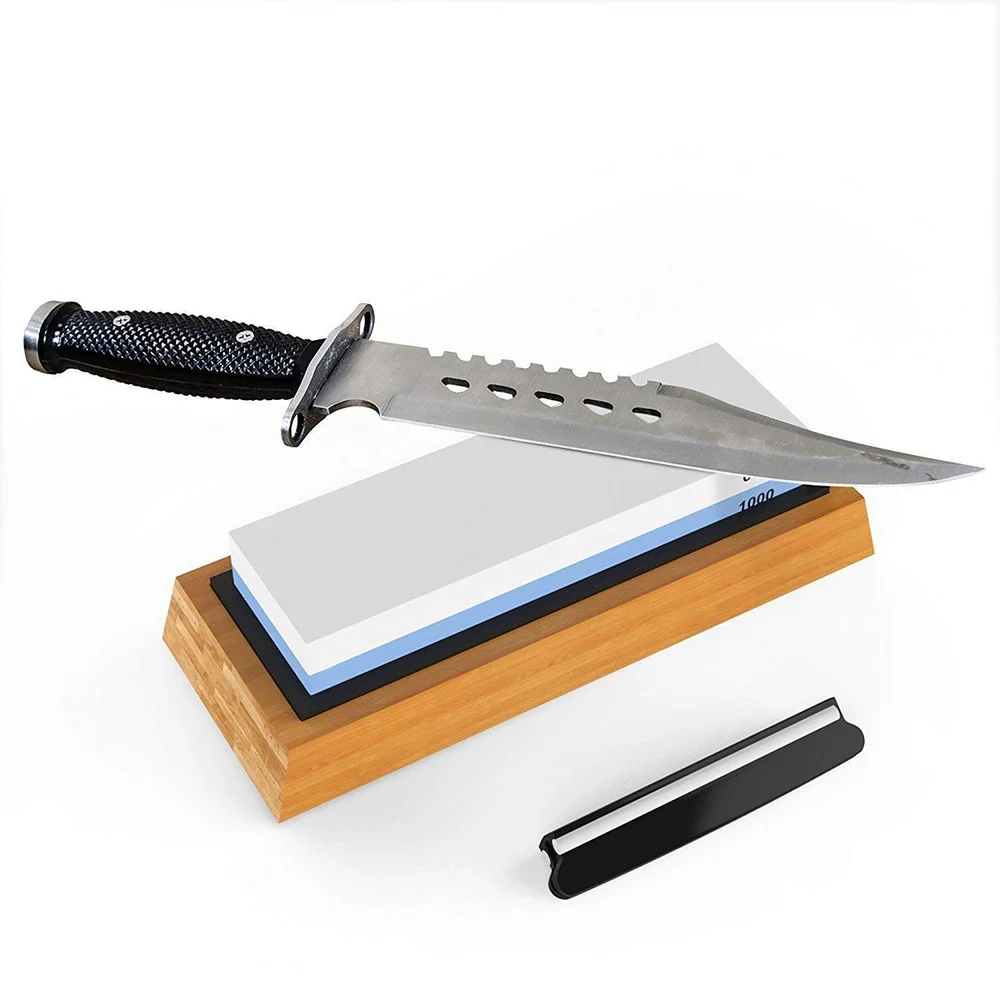 

Double Sided Sharpening Stone 1000/6000 Grit Waterstone for Kitchen