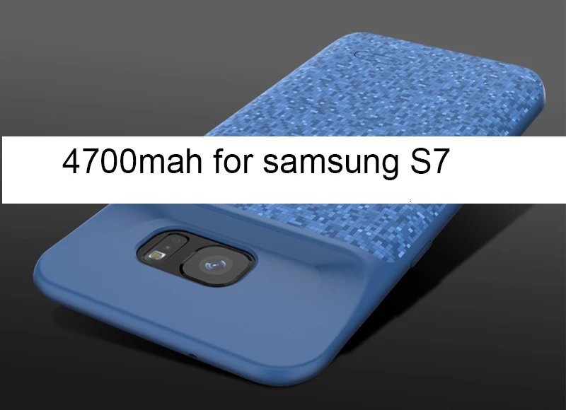 SeenDa 5000mah аккумулятор чехол для samsung Galaxy S7 edge Зарядка телефона крышка питания для samsung Galaxy S7 power Bank чехол для подзарядки - Цвет: Blue for S7
