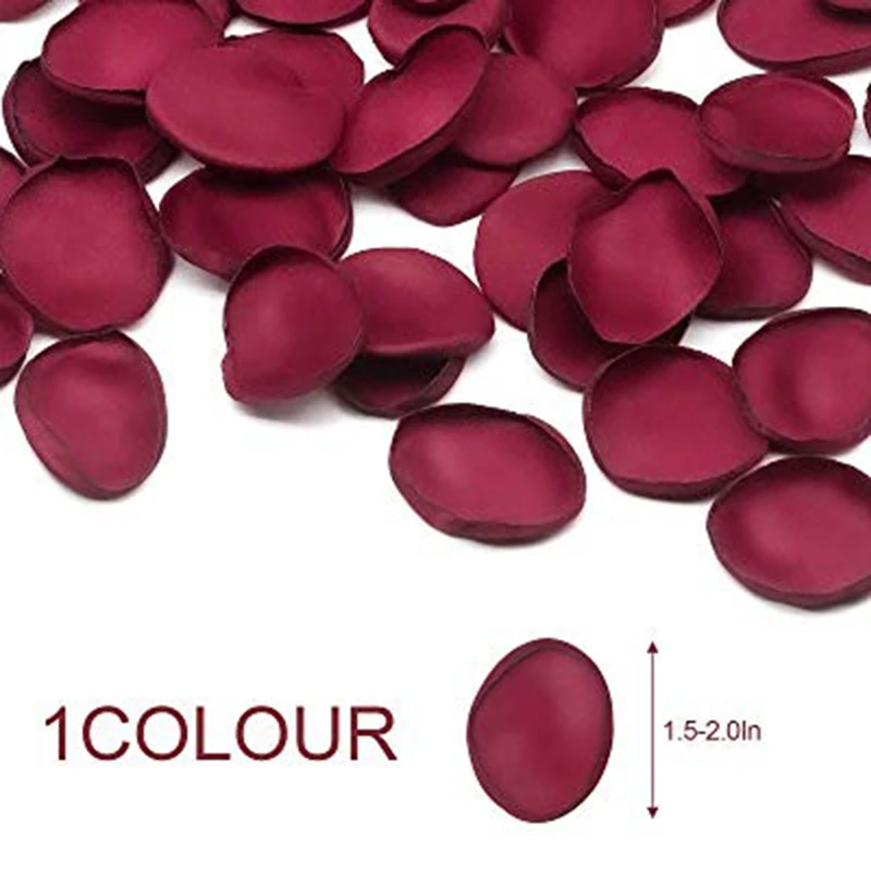 

200 pieces /bag Artificial Silk Rose Petals Satin Petals Silk For Weddings Silk Handmade Soft Satin Rose Petals