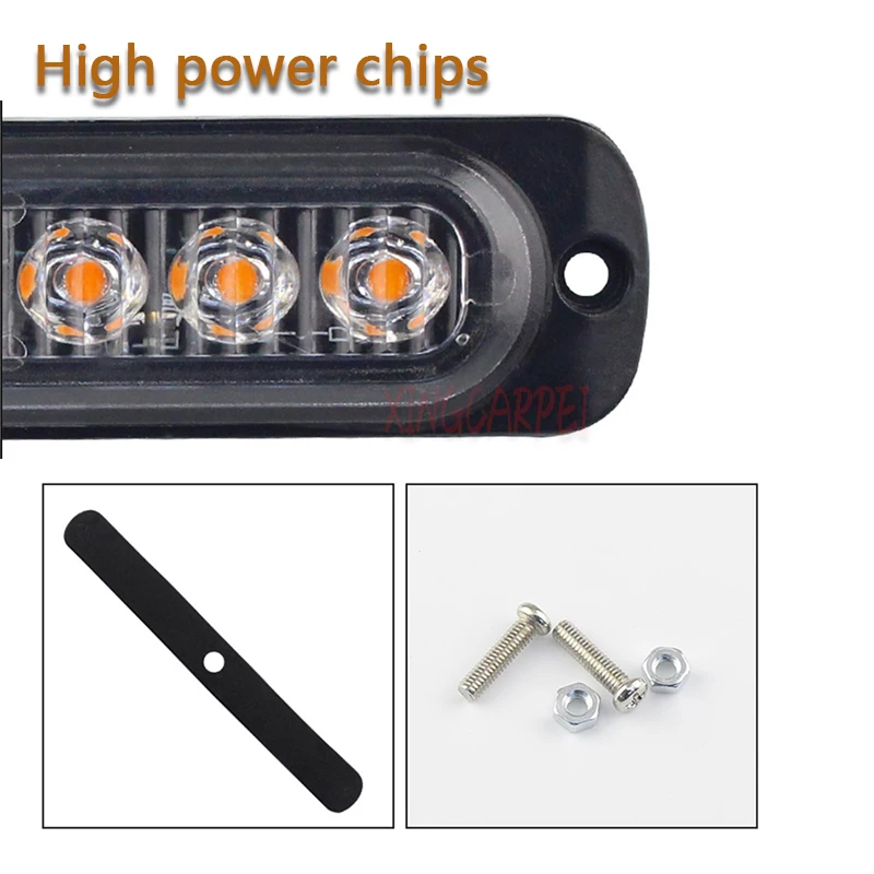 12v/24v багажник автомобиля стробоскоп Предупреждение светильник 12 Светодиодный