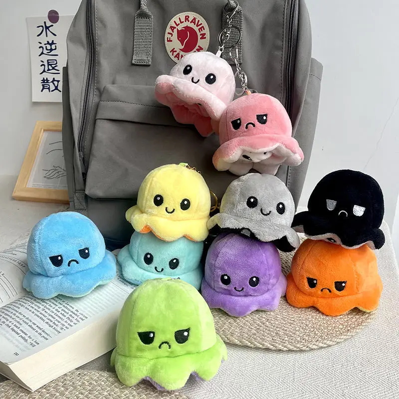 

Octopus Shifter Plush Keychain Kawaii Stuffed Toys Backpack Pendant Anime Plushie Room Decor Couple Accessories Gift