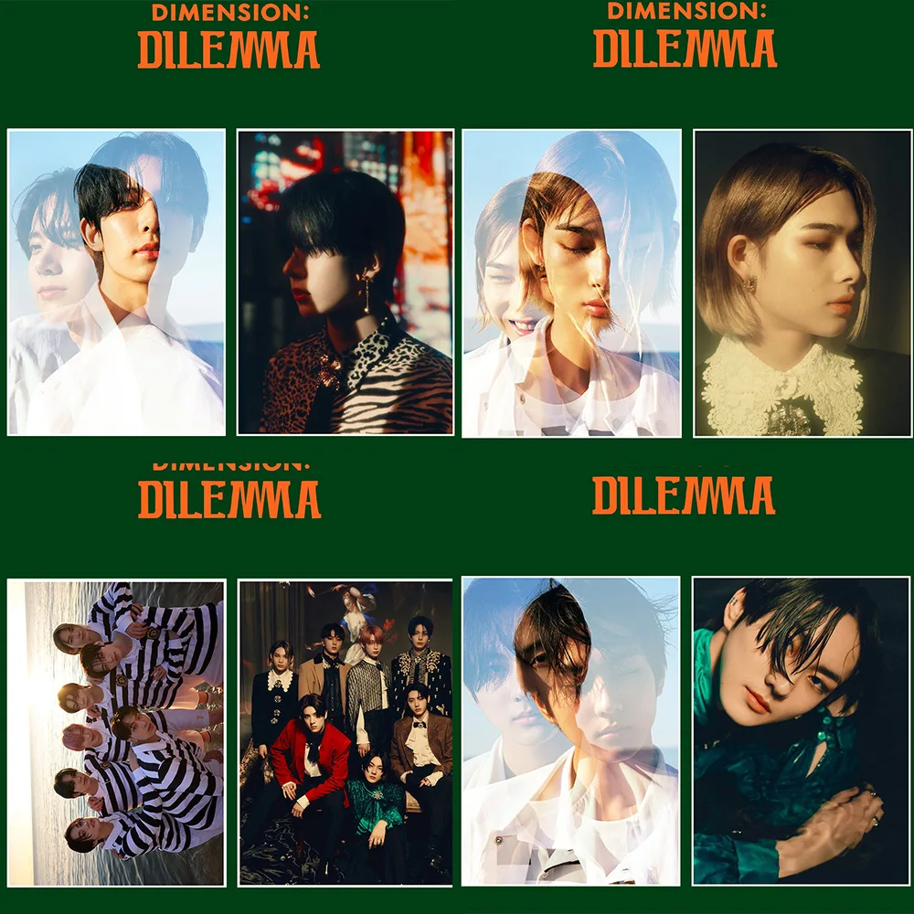 

2 Pcs/Set Wholesale Kpop ENHYPEN Poster Dimension: Dilemma Art Picture Room Home Decor Wall Stickers Wall Decor Fans Gift