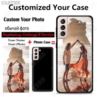 custom diy phone case for samsung galaxy s21 s20 fe note 20 ultra s8 s9 s10 lite s20 s10e note 8 9 10 plus cover name photo case