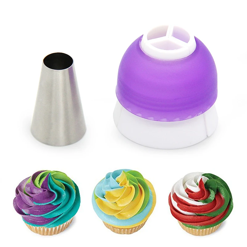 3 отверстия десертные декораторы для обледенения кондитерский мешок конвертер
