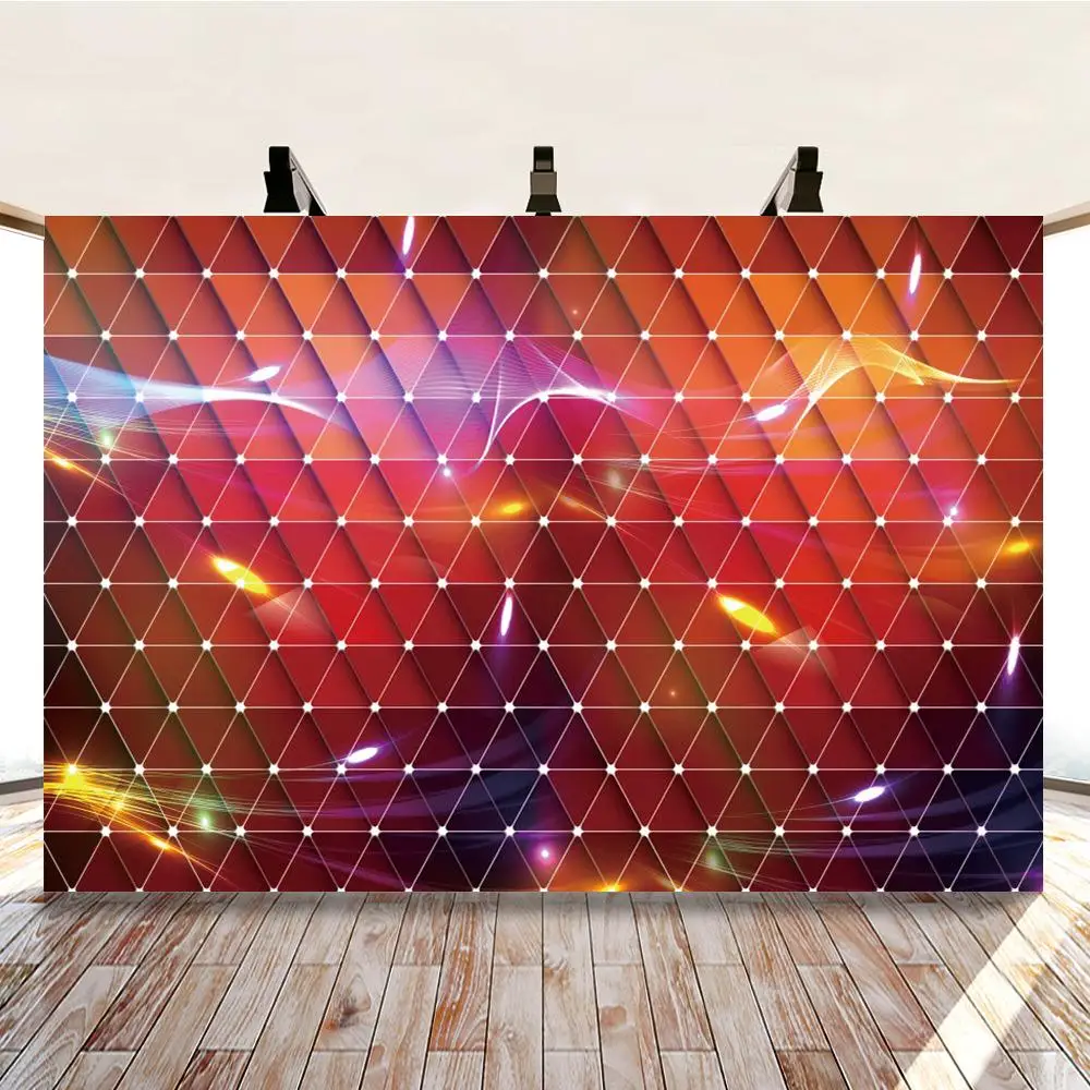 

Shiny Lights Bokeh Women Portrait Photography Backdrops Club Room Wall Decor Backgrounds Vinyl For Muscial Lover Fans