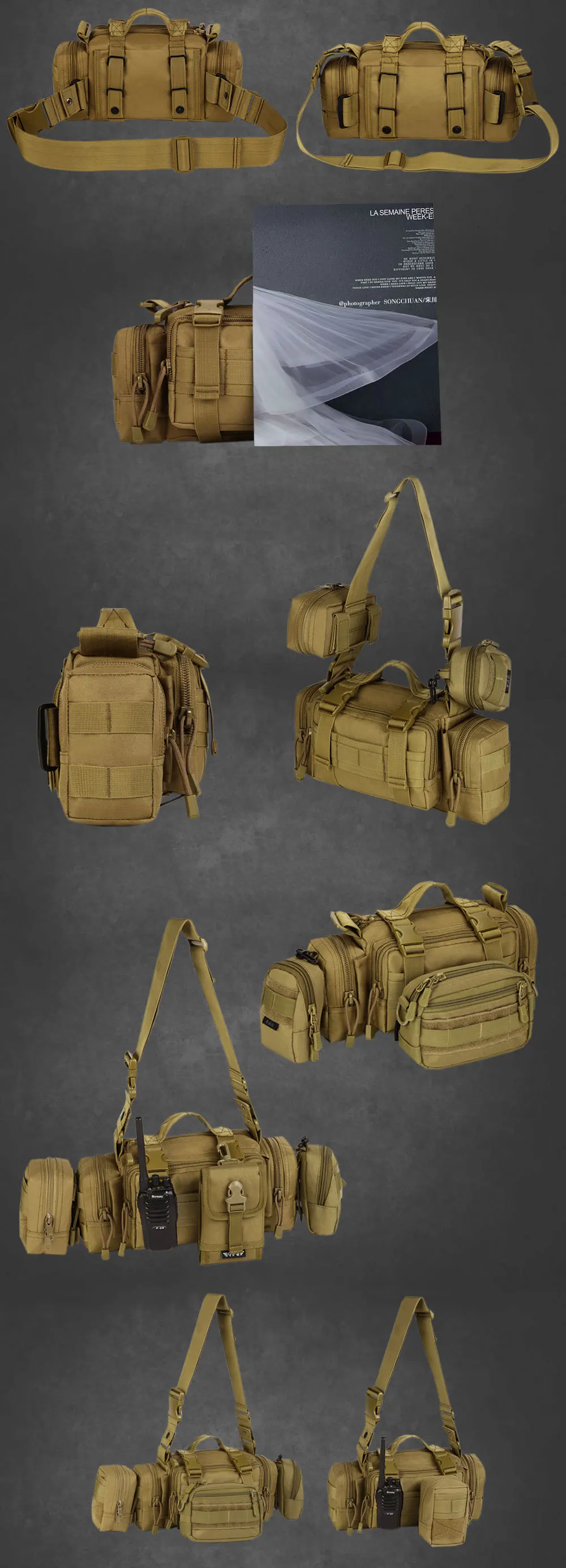 SINAIRSOFT, наружная посылка, сумки MOLLE, 3 функции, ультра-светильник, для солдат, рыбалки, походов, альпинизма, сверхмощная Сумка-переноска, поясная сумка
