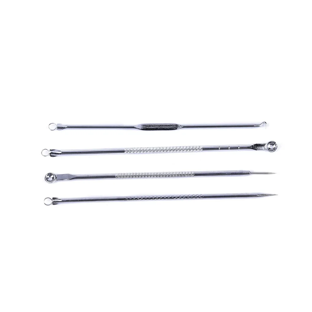 4pcs/lot Blackhead Remover For Face Cleaning Remover Stainless Needles Pimple Acne Blackhead Remover Tool