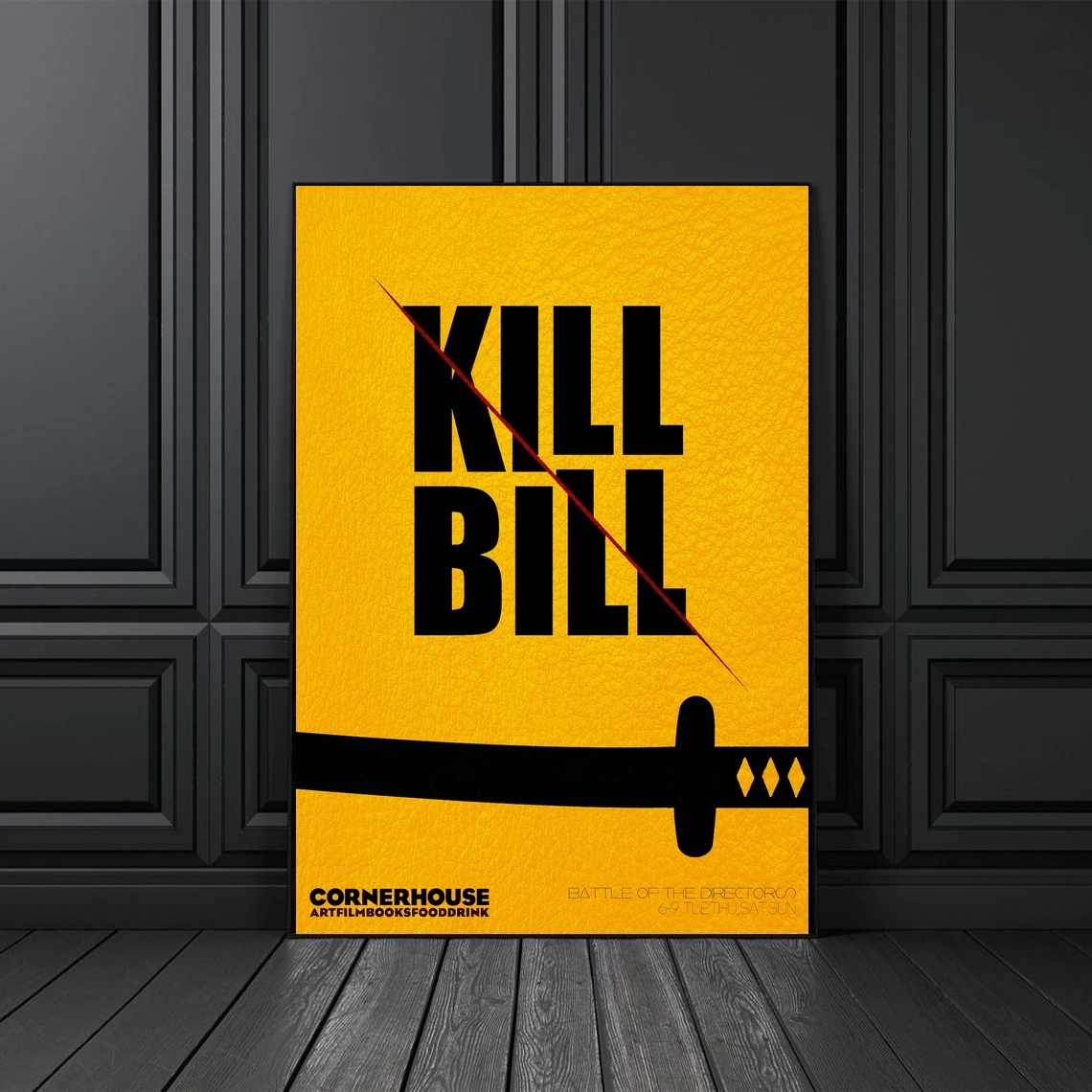 

Убить Билла, классический ретро фильм, плакат, покрытие, холст, печать на заказ, плакат, украшение для дома, настенная живопись (без рамки)