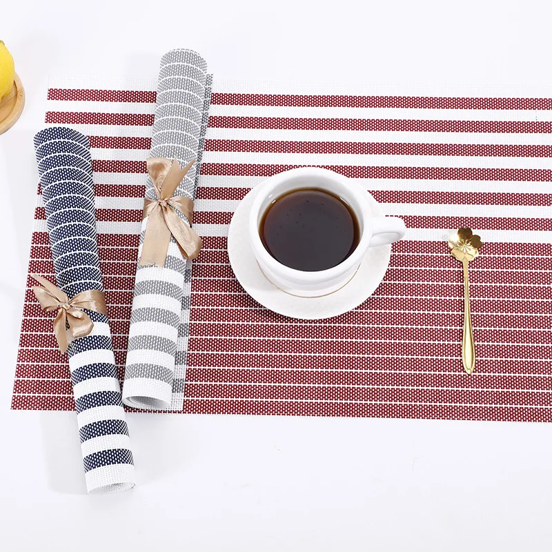 

5 шт., водонепроницаемые и маслостойкие коврики в полоску