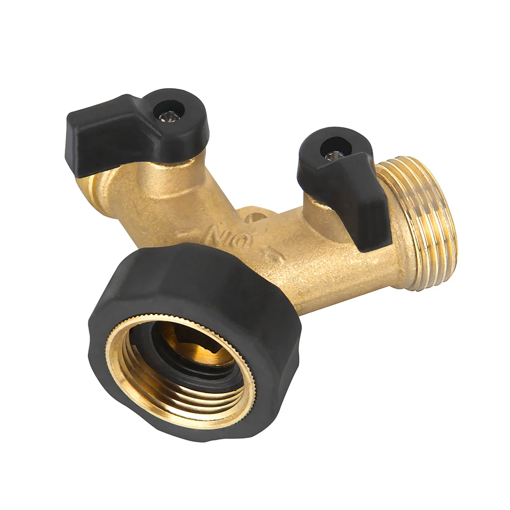 Y-образный садовый магнитный медный двухсторонний клапан для поворота воды