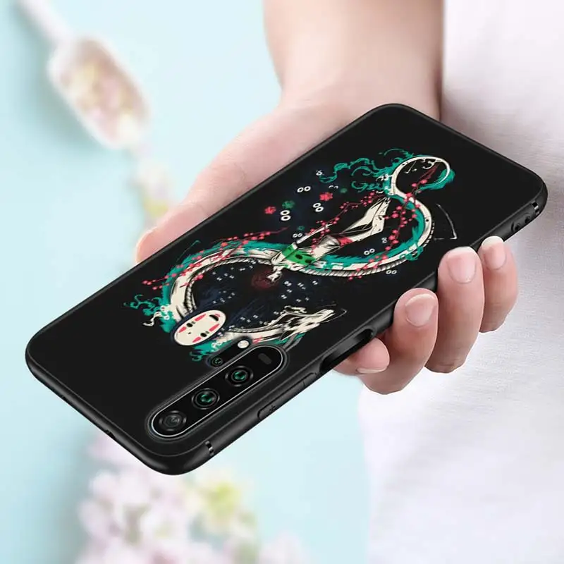 Черный силиконовый чехол аниме Тоторо, гибли для huawei Honor 10i 9X8X20 10 9 Lite 8 8A 7A 7C Pro Lite чехол для телефона