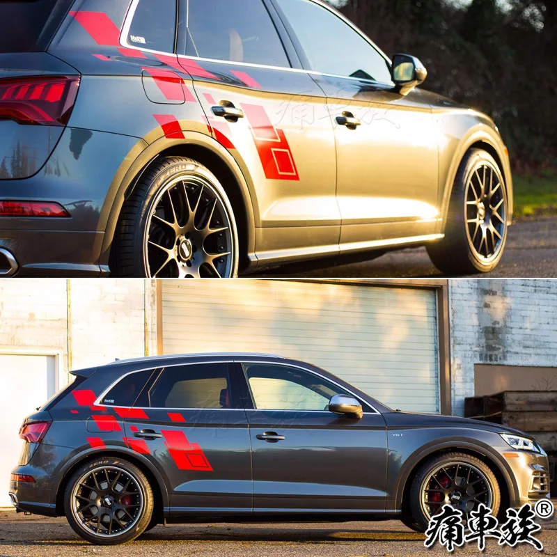 Наклейки для автомобиля Q5 Q3 2018 декоративные наклейки тела цветная пленка