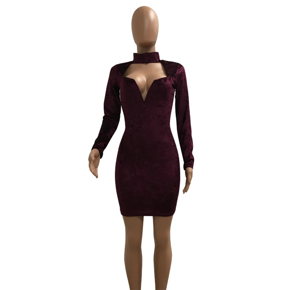 Сексуальные женские платья без бретелек облегающее велюровое мини платье с