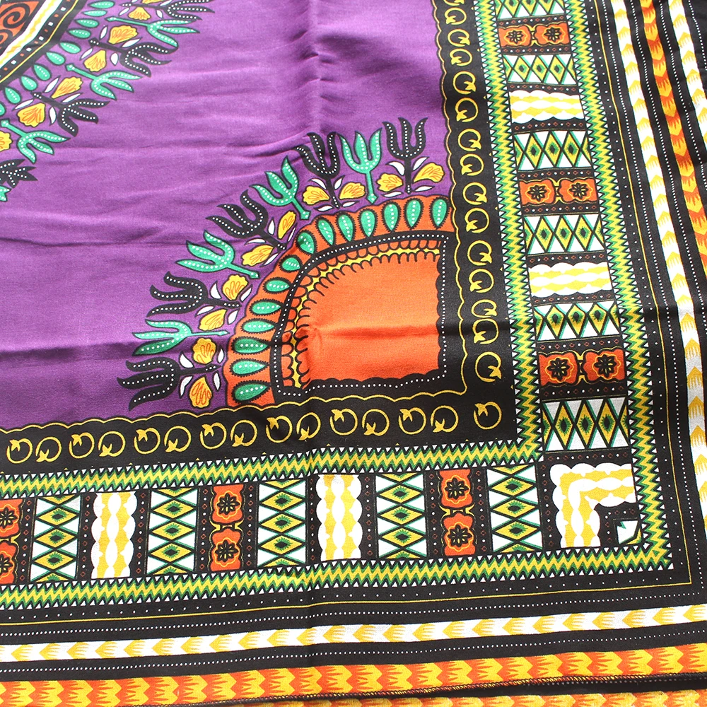 Африканский Дашики Dashikiage 2019 с красочным рисунком 100% хлопчатобумажная