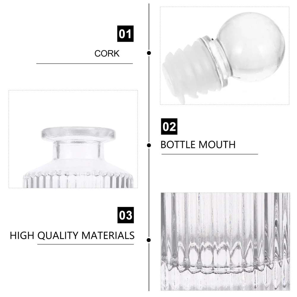 

1 Set 150ml Glass Diffuser Bottles Refillable Aromatherapy Diffuser Container