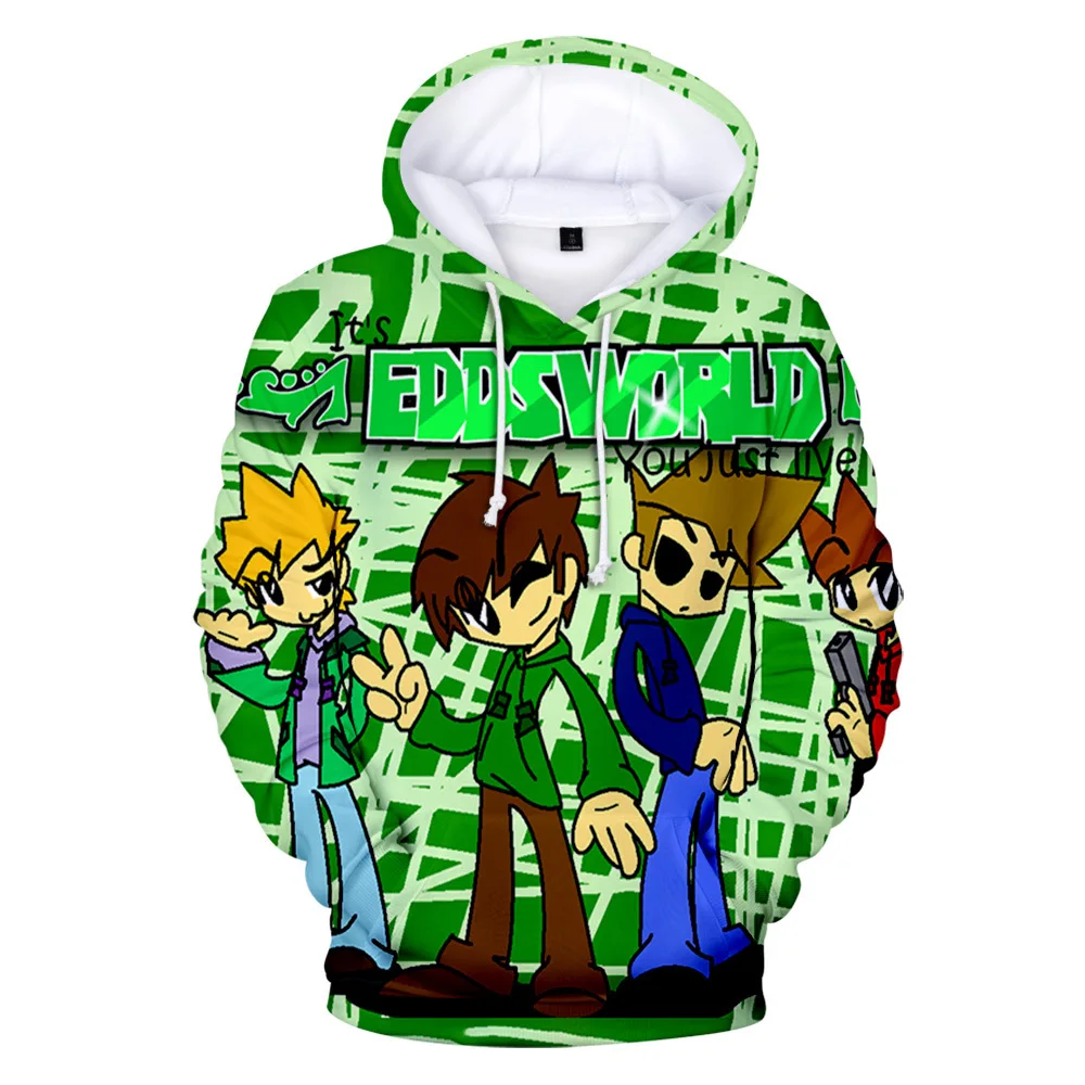 Толстовки Eddsworld с 3D-принтом Повседневная стильная новинка для мужчин и женщин