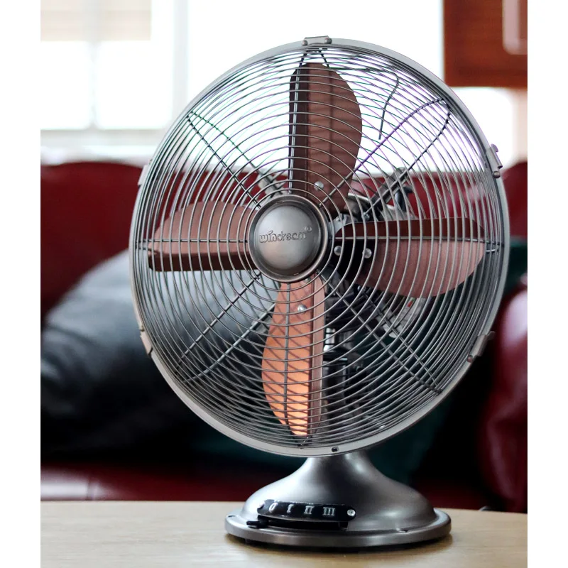 Фото Ретро 12-дюймовый американский стандартный настольный вентилятор