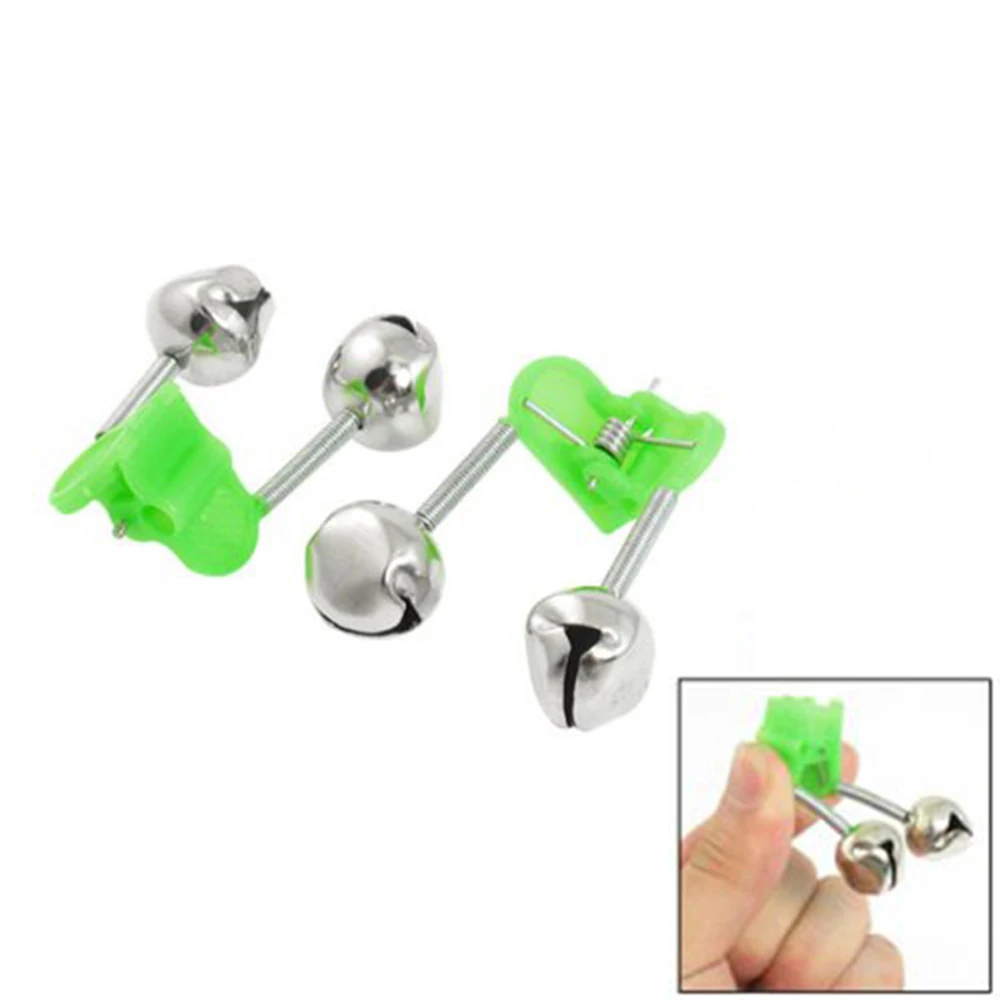 10Pcs Fishing Bite Alarms Fishing Rod Stalk Bells Clamp Tip ABS Fishing Accessory Stylish Durable Fishing Rod Bells
