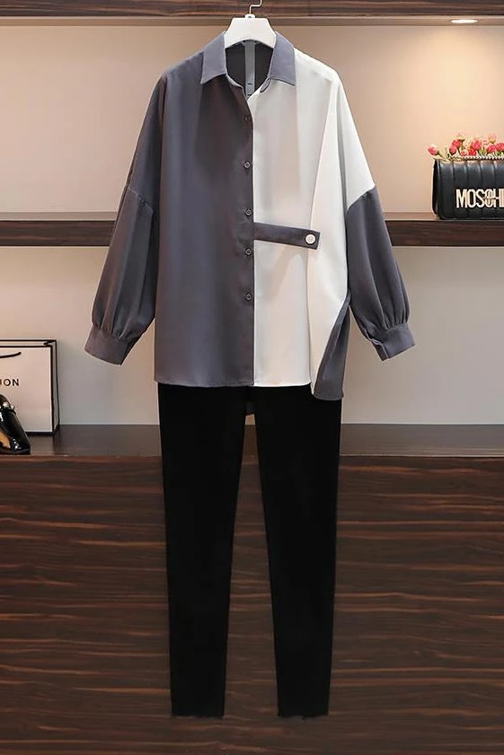 

New Lapel Long Sleeve Blouse Summer Plus Splicing Blouses Casual Comfortable Fashion Shirt Cotton Blend