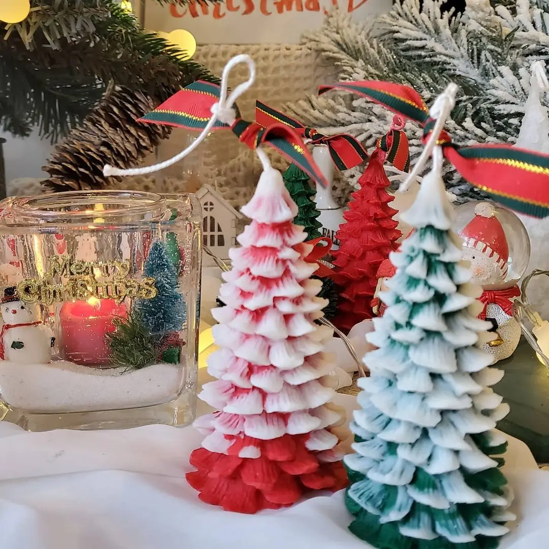 3D форма для рождественской елки в виде свечи силиконовая сосны искусственная