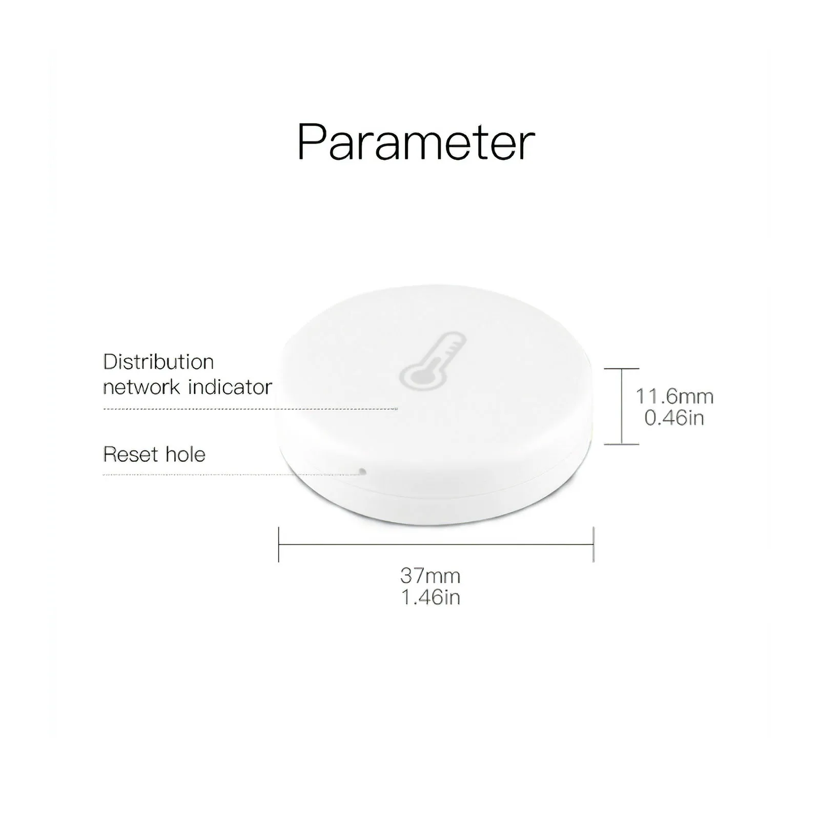 

Smart Temperature And Humidity Sensor Energy Saving Indoor Small With Connect Mobile Phone Function For Sensing Indoor Humidity