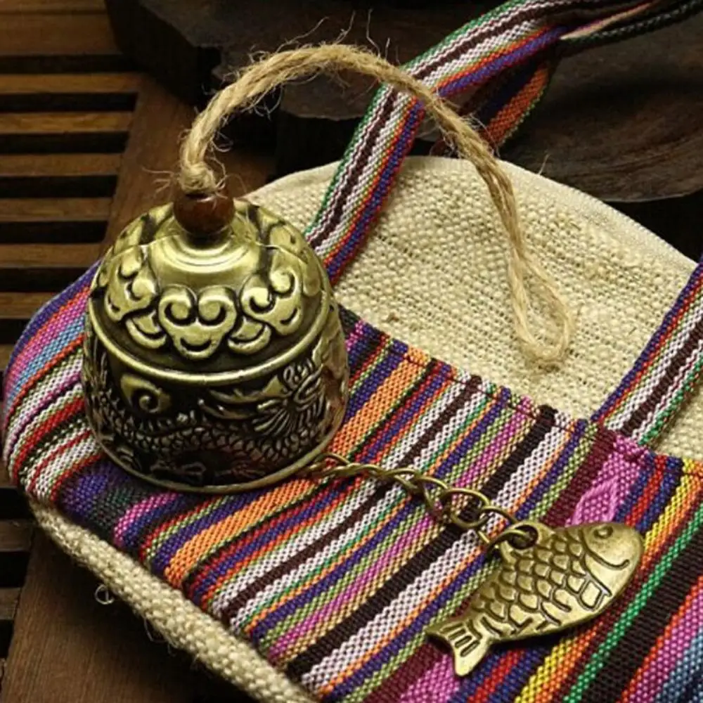 Старинные металлические ветряные колокольчики китайские дракон Будда фэншуй на