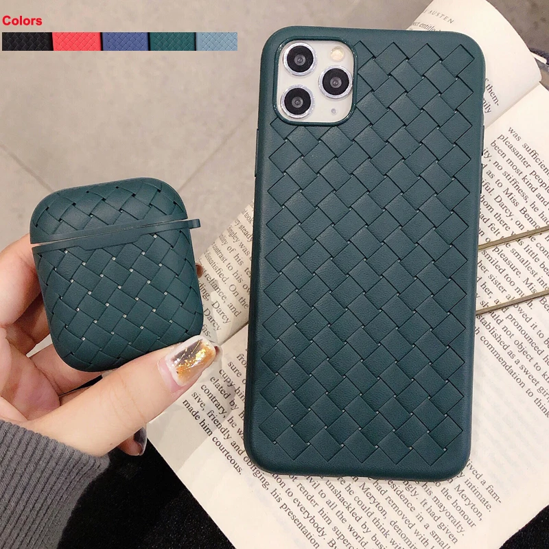 Простой чехол для iPhone XS 11 Pro Max XR X 8 7 6 6S Plus мягкий ТПУ наушников Airpods 1 2|Бамперы| |