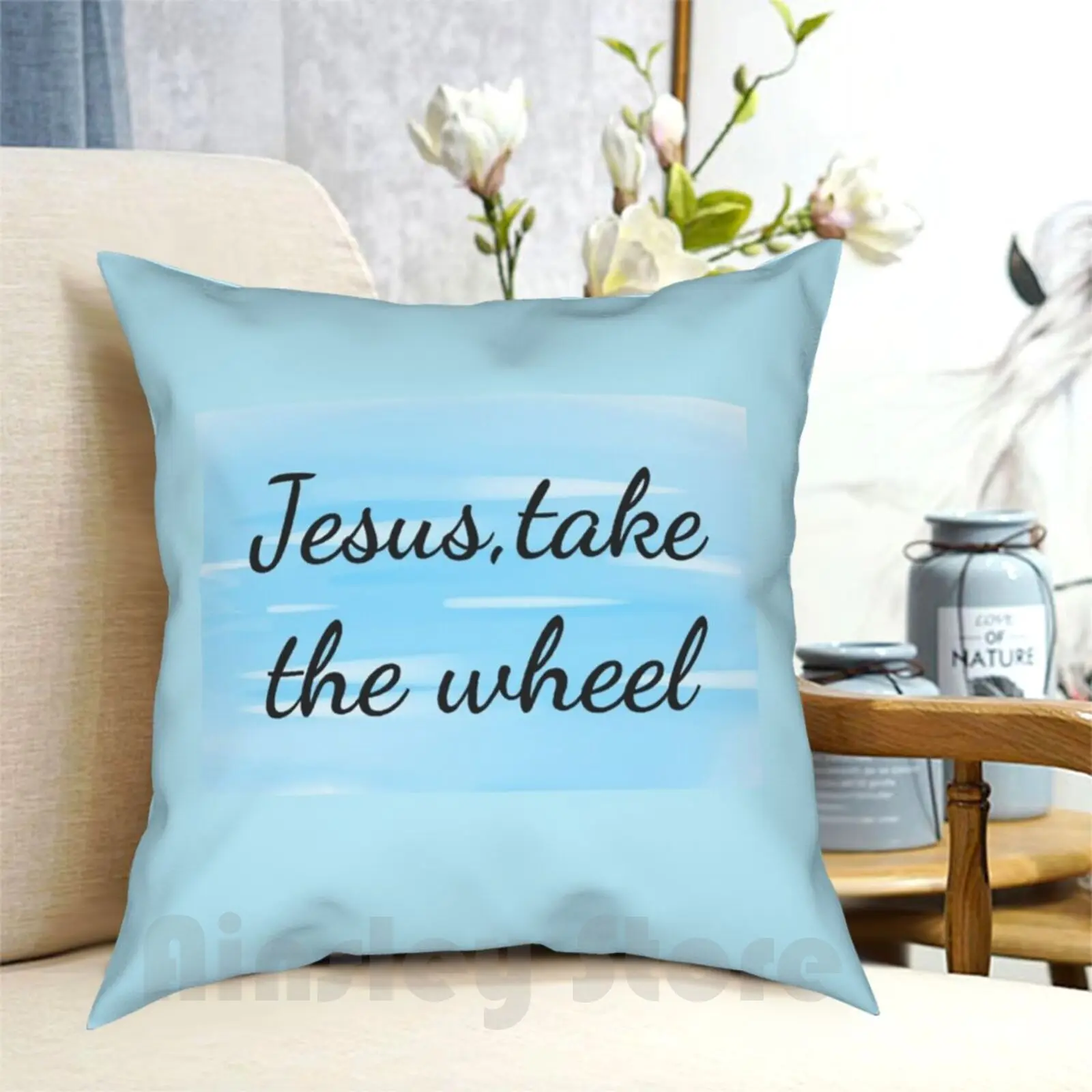 

Jesus Take The Wheel Pillow Case Printed Home Soft DIY Pillow cover Jesus Jesus Take The Wheel Carrie Carrie Underwood