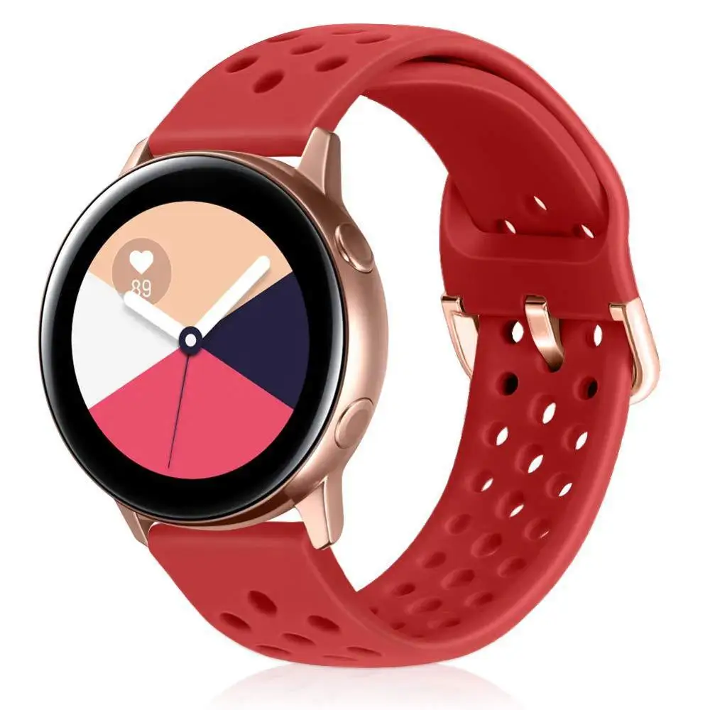 Ремешок для часов Gear S3 Frontier силиконовый ремешок Samsung Galaxy 46 мм 42 22 20 Huawei|Ремешки